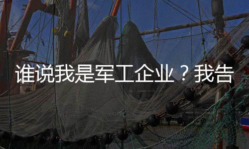 谁说我是军工企业？我告你诽谤！