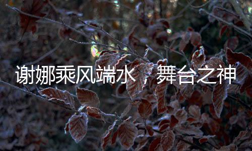 谢娜乘风端水，舞台之神的光彩