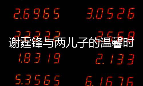 谢霆锋与两儿子的温馨时刻，最新合影揭晓独家亲密画面