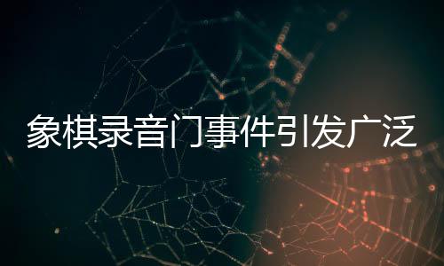 象棋录音门事件引发广泛关注，41人受处罚