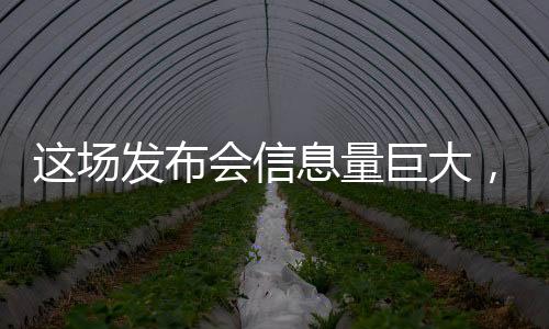 这场发布会信息量巨大，揭秘前沿科技与行业动态的重大更新