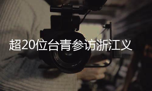 超20位台青参访浙江义乌 电商研习“超有料”