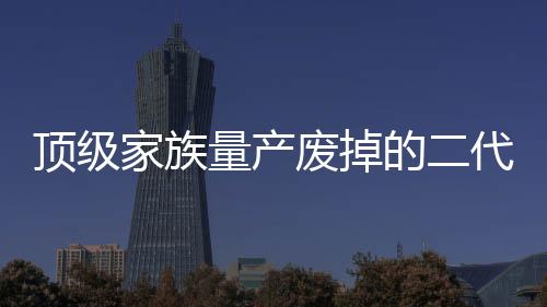 顶级家族量产废掉的二代，教育之困还是家族之殇？