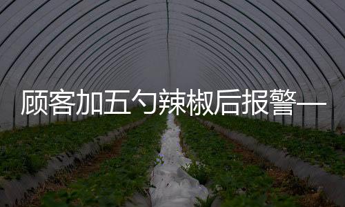 顾客加五勺辣椒后报警——一起探究事件的始末