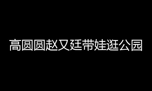 高圆圆赵又廷带娃逛公园，一家人的温馨时光
