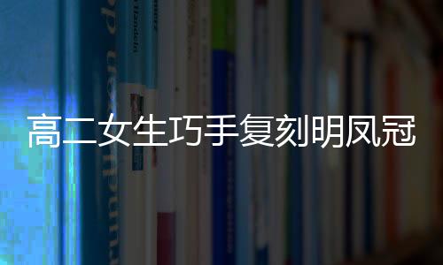 高二女生巧手复刻明凤冠，扭扭棒展现非遗魅力