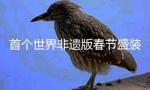首个世界非遗版春节盛装来袭