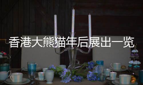 香港大熊猫年后展出一览，喜庆盛事呈现萌态滚滚熊猫新篇章
