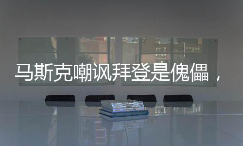 马斯克嘲讽拜登是傀儡，一场关于权力与言论的争议