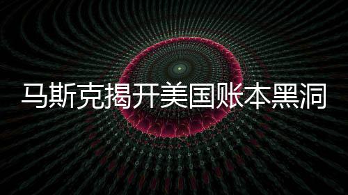 马斯克揭开美国账本黑洞遮羞布，揭秘、分析与反思