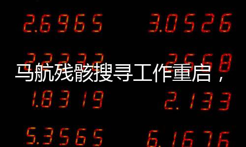 马航残骸搜寻工作重启，继续追寻失事真相的努力