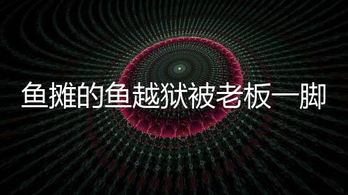 鱼摊的鱼越狱被老板一脚踢回
