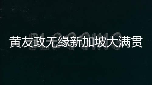 黄友政无缘新加坡大满贯男单16强