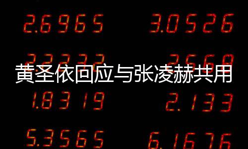 黄圣依回应与张凌赫共用一张脸事件