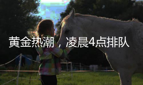 黄金热潮，凌晨4点排队现象透视
