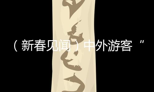 （新春见闻）中外游客“双向奔赴” 旅游过年成“新年俗”