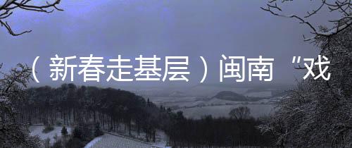 （新春走基层）闽南“戏窝子”迎高甲盛会：溯古汇今 艺启未来