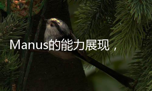 Manus的能力展现，多样工作的探索与实践