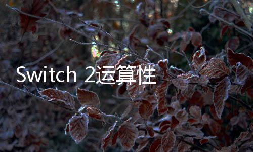 Switch 2运算性能泄露 是RTX 3060的四分之一