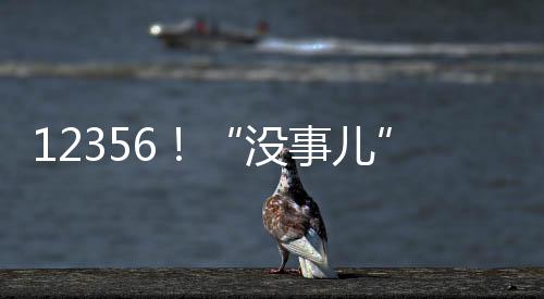 12356！“没事儿”热线如何解“心事”？
