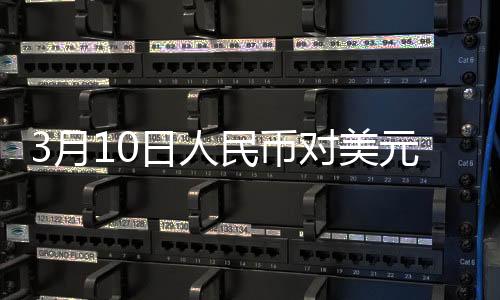 3月10日人民币对美元中间价报7.1733元 下调28个基点
