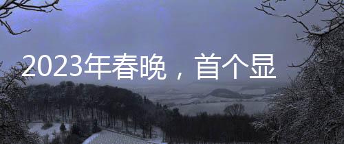 2023年春晚，首个显眼包出现了