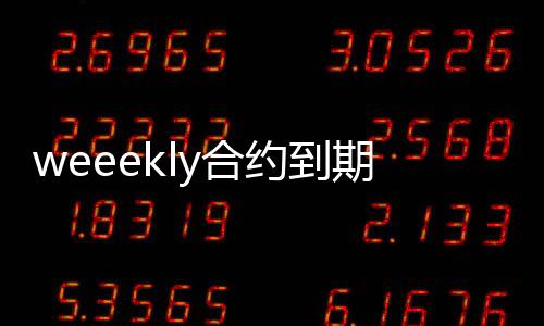 weeekly合约到期不续约 组合将会解散